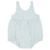 1+ in the Family Baby Elisabetta Swimsuit - Subtle Green Stripes - Thumbnail 1
