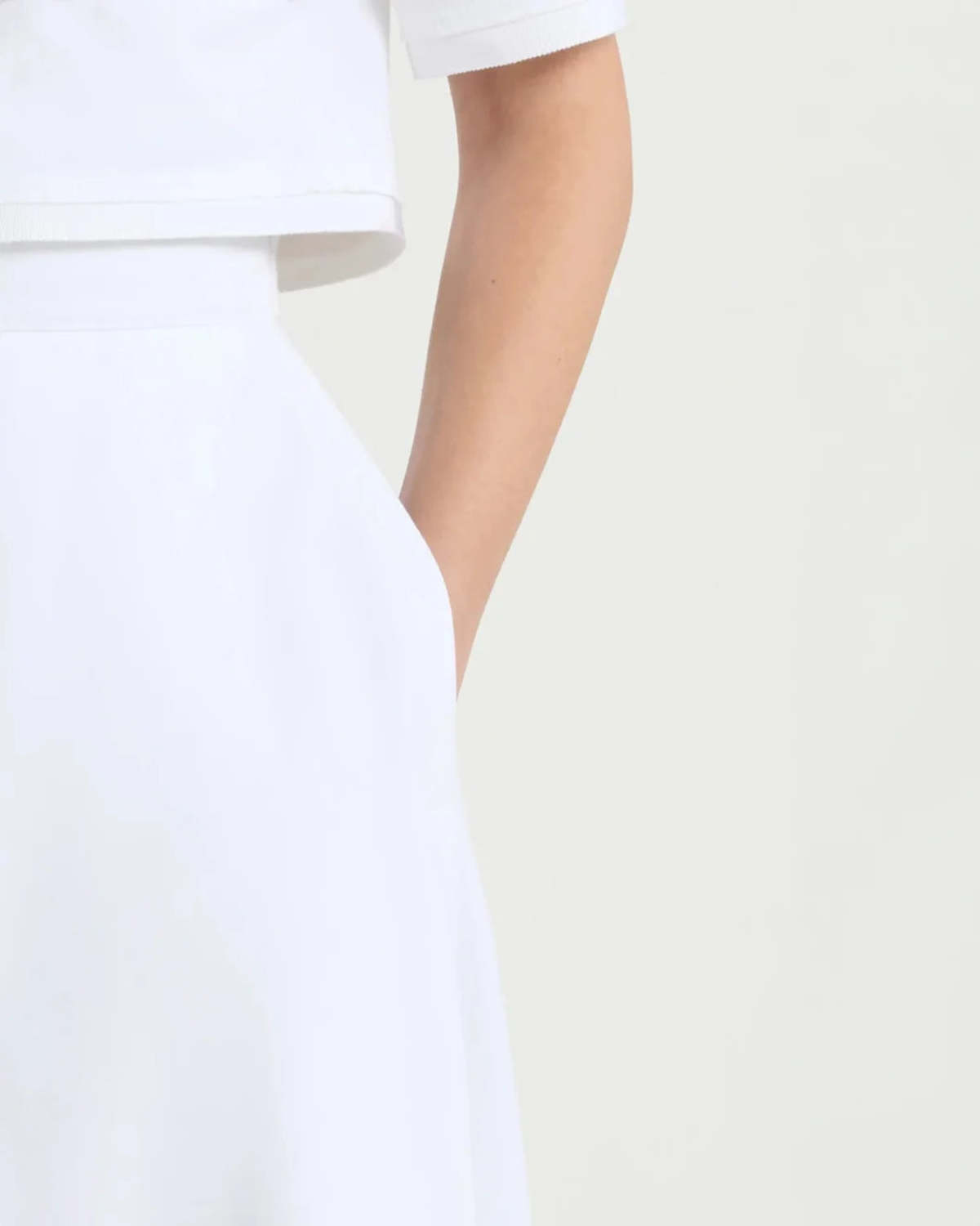 Patou Long A-line Skirt - White | Garmentory