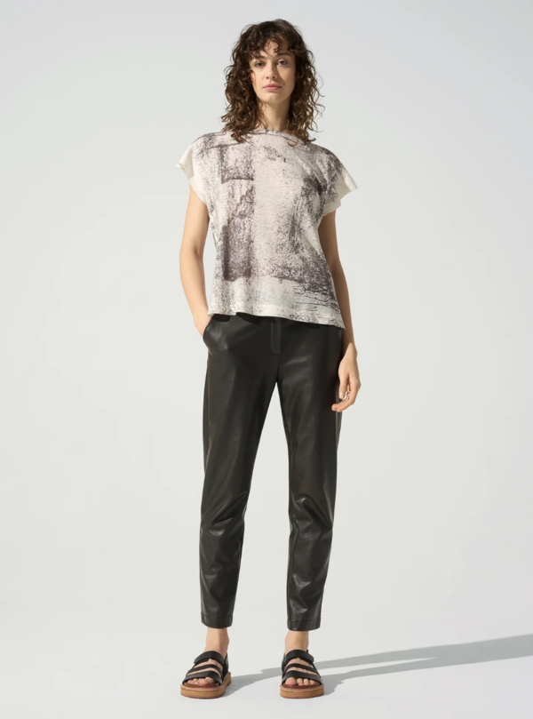 Cotelac Pleated Short Sleeve T-Shirt