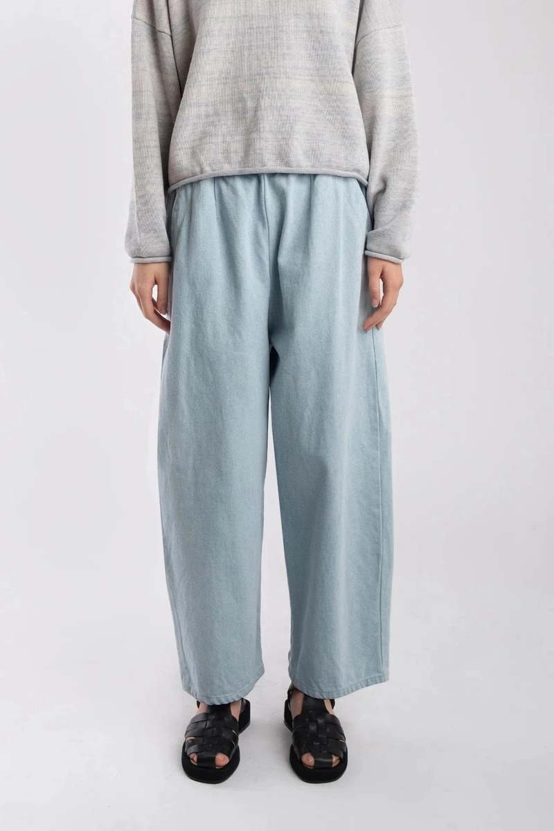 Micaela Greg Barrel Pant - Sky Micaela Greg Barrel Pant - Sky