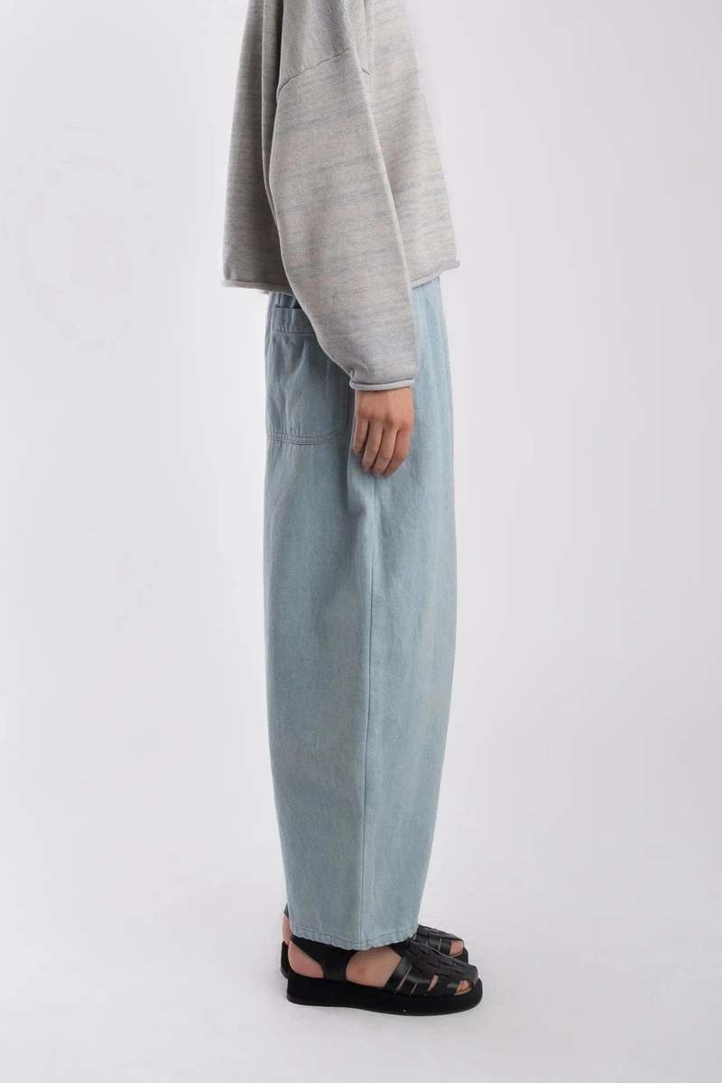 Micaela Greg Barrel Pant - Sky Micaela Greg Barrel Pant - Sky