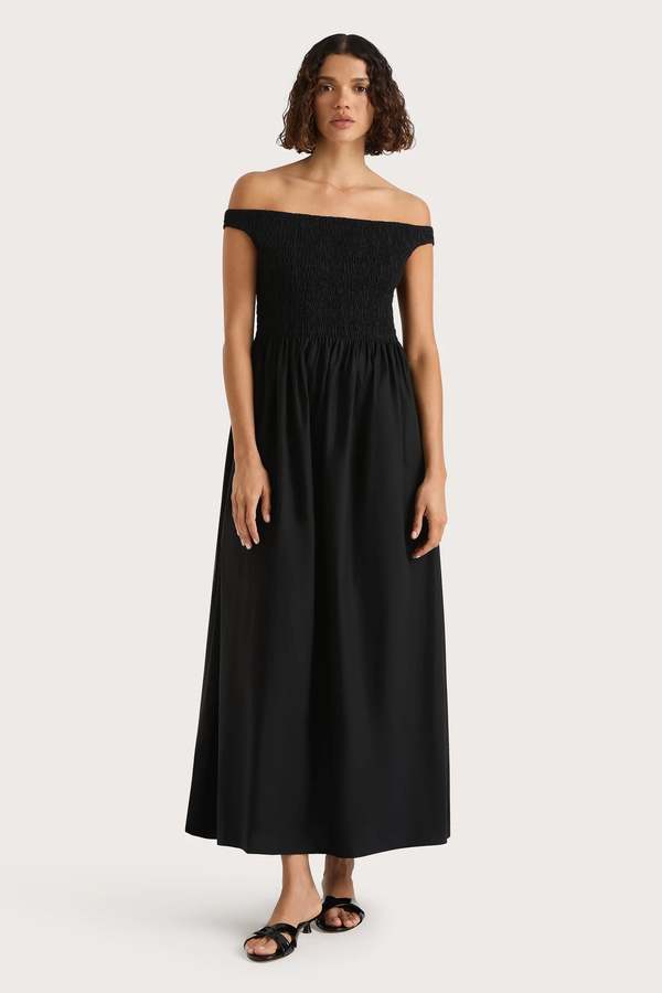 Faithfull The Brand Fao Maxi Dress - Black | Garmentory