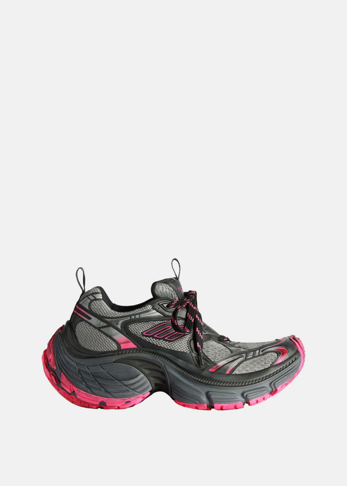 関税込【BALENCIAGA】10XL mesh sneakers Gray/Pink BALENCIAGA Mesh TPU Worn Out Effect Womens 10XL Sneakers 40