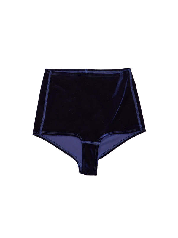 Simone Wild Velvet Hipster - Navy