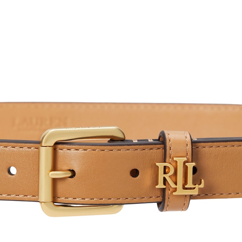 Lauren Ralph Lauren Lgo Kpper 25 Skinny Belt - Buff | Garmentory