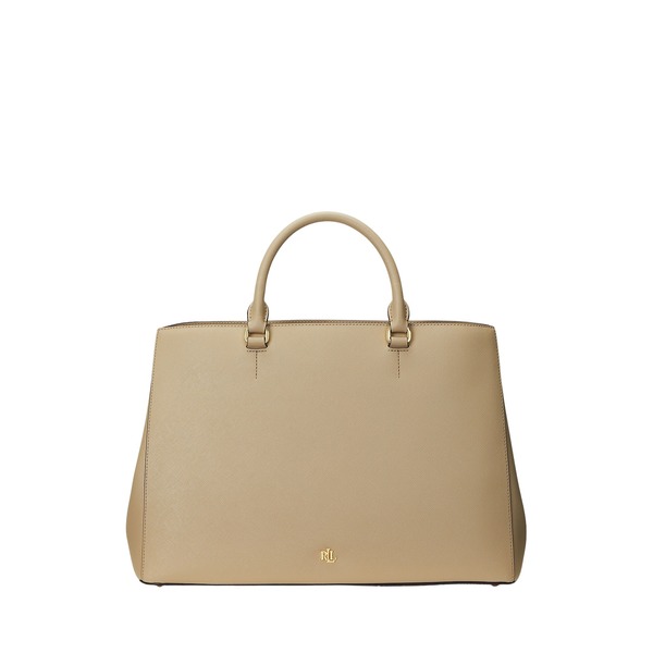 Lauren Ralph Lauren Hanna 37 Satchel Large - Birch Tan | Garmentory