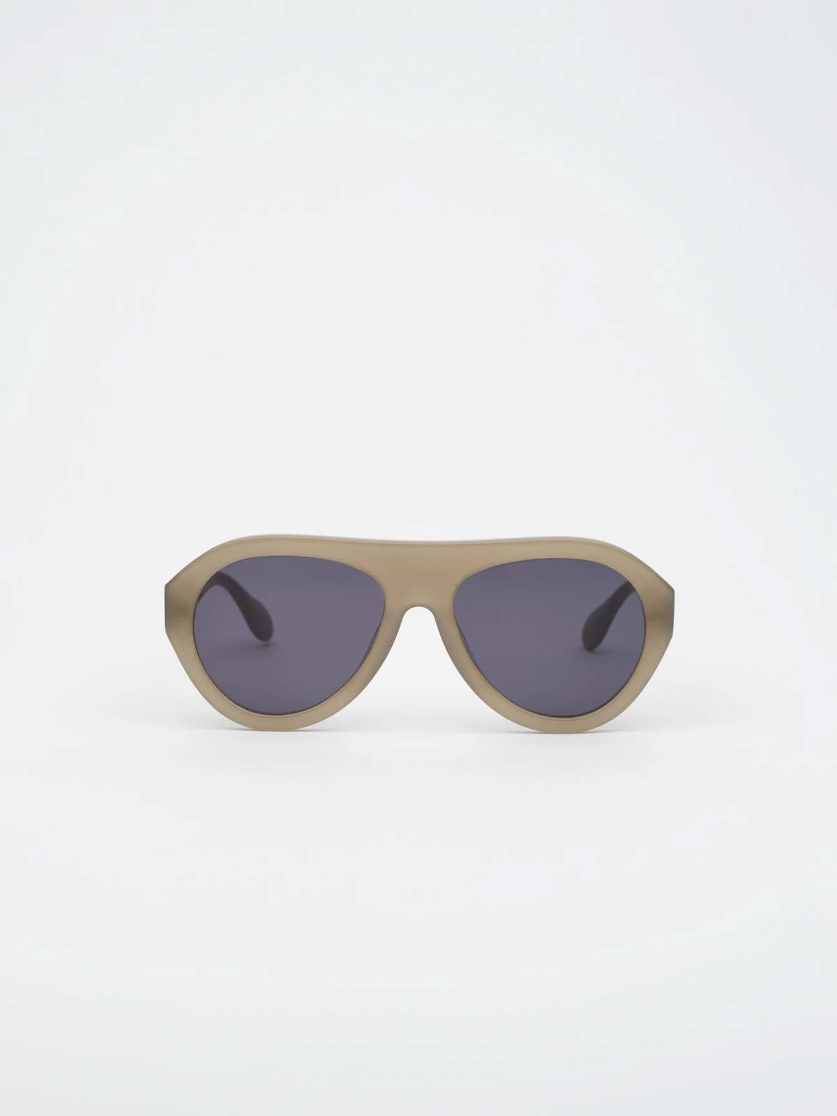 Edera Cream Sunglasses CLEMENCE —— Moss Green. #ederagallery main image 2