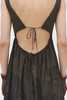 Cordera Handmade Crochet Dress - Dark Brown - Thumbnail 3