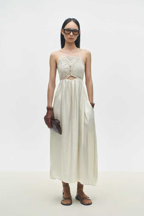 cordera crochet dress Cordera Handmade Crochet Dress in Hielo
