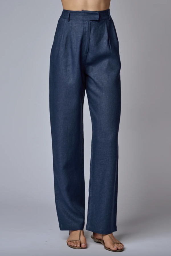 Hevron Michelle Pant - Indigo