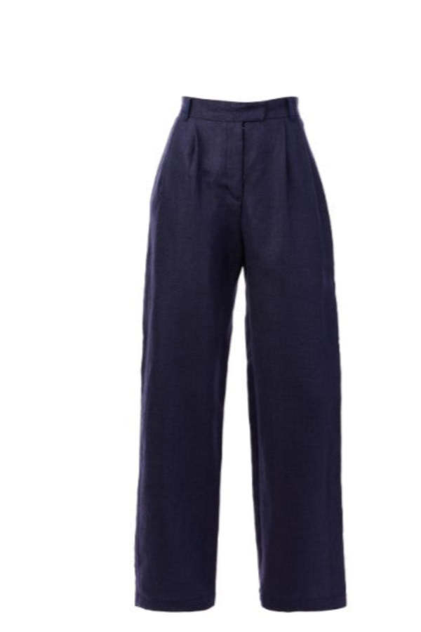 Hevron Michelle Pant - Indigo