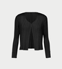Pleats Please by Issey Miyake Basic Pleated Cardigan - Black - Thumbnail 1