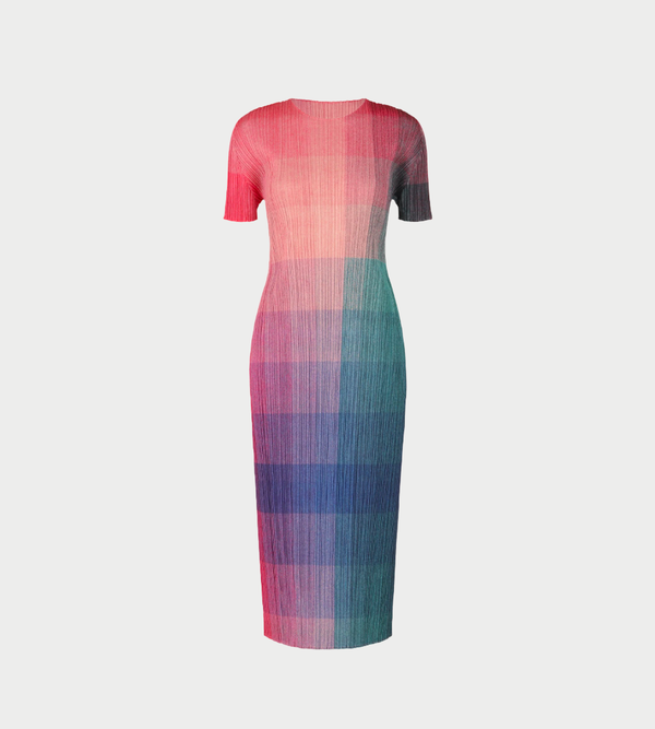 新品未使用PLEATS PLEASE PHOTON サイズ3 PINK Pleats Please by Issey Miyake Photon Short Sleeve Dress - Pink