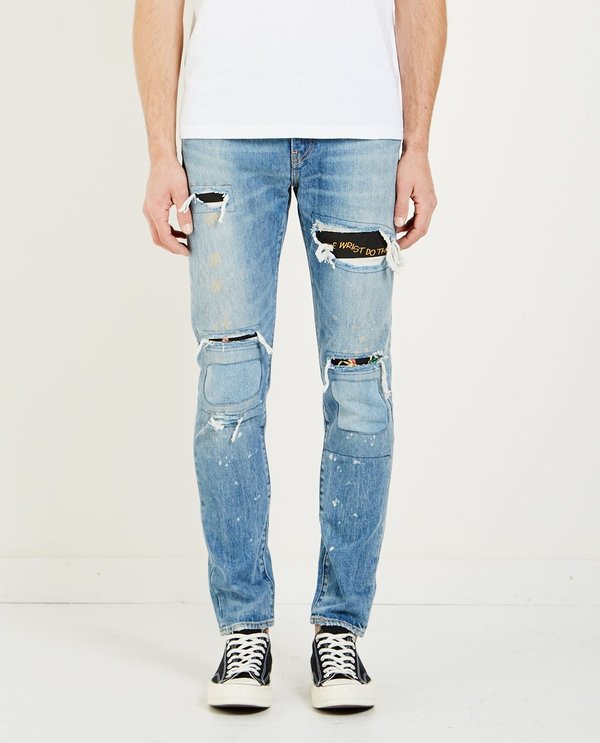 levis 512 patchwork