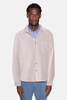 Blue&Cream Micro Cord Velour Shirt - Light Grey - Thumbnail 3