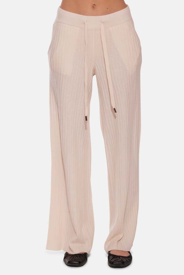 The Tile Club Sophie Wide Leg Pant - Ricotta