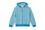 KIDS Vild House of Little Organic Knit Cardigan - Blue Striped - Thumbnail 1