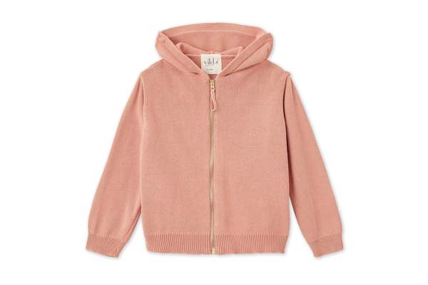 KIDS Vild House of Little Organic Knit Cardigan - Pink Rust KIDS Vild House of Little Organic Knit Cardigan - Pink Rust