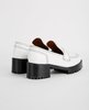 Nicole Saldana JERRI PLATFORM LUG SOLE LOAFER - WHITE - Thumbnail 4