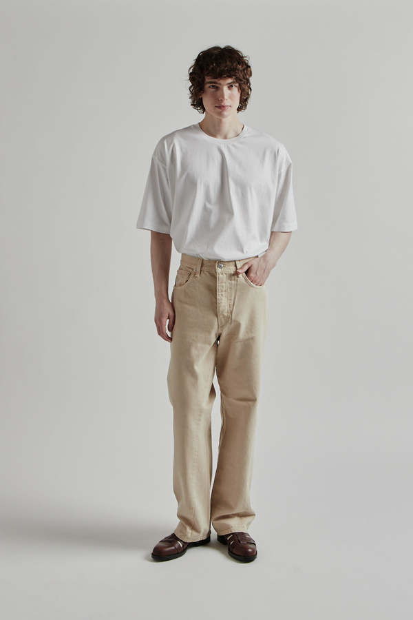 ◆UNKNOWN PLANET◆ Vintage one-tuck wide denim pants sand bl MUSINSA公式 | UNKNOWN PLANET Custom one-tuck wide denim