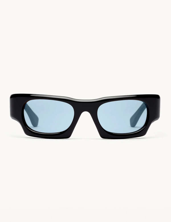 Port Tanger Kerewan Sunglasses - Rif Blue Lens + Black Frame