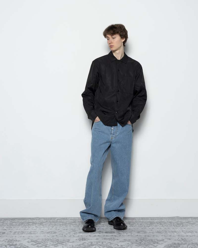 Tシャツ・カットソー Dries Van Noten Dries Van Noten Cornish Shirt Cornish Shirt — Dark Brown – La Garçonne