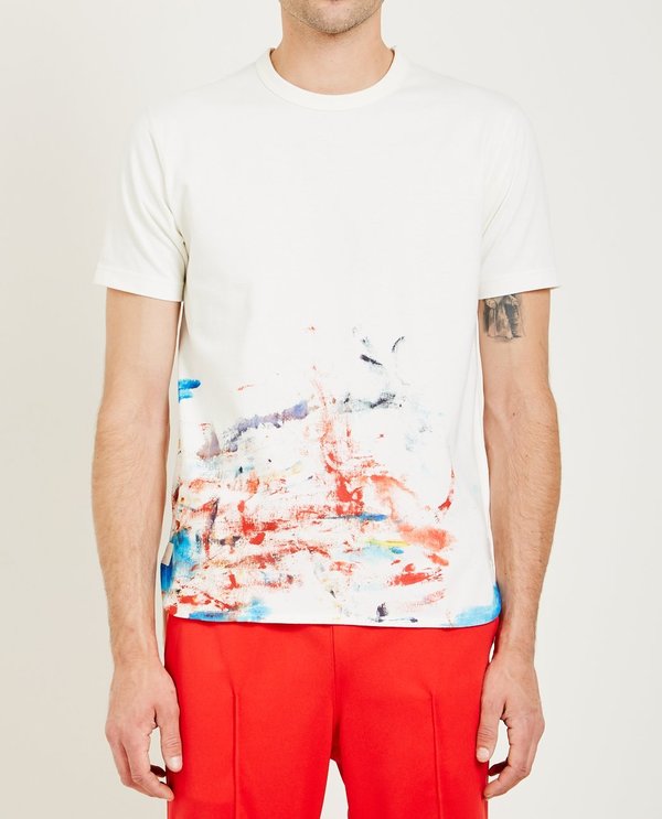 JUNYA WATANABE COMME DES GARÇONS MAN JUNYA PAINT TEE - OFF WHITE