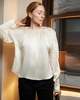 INGA-LENA Ylva Satin Blouse - Ivory - Thumbnail 1