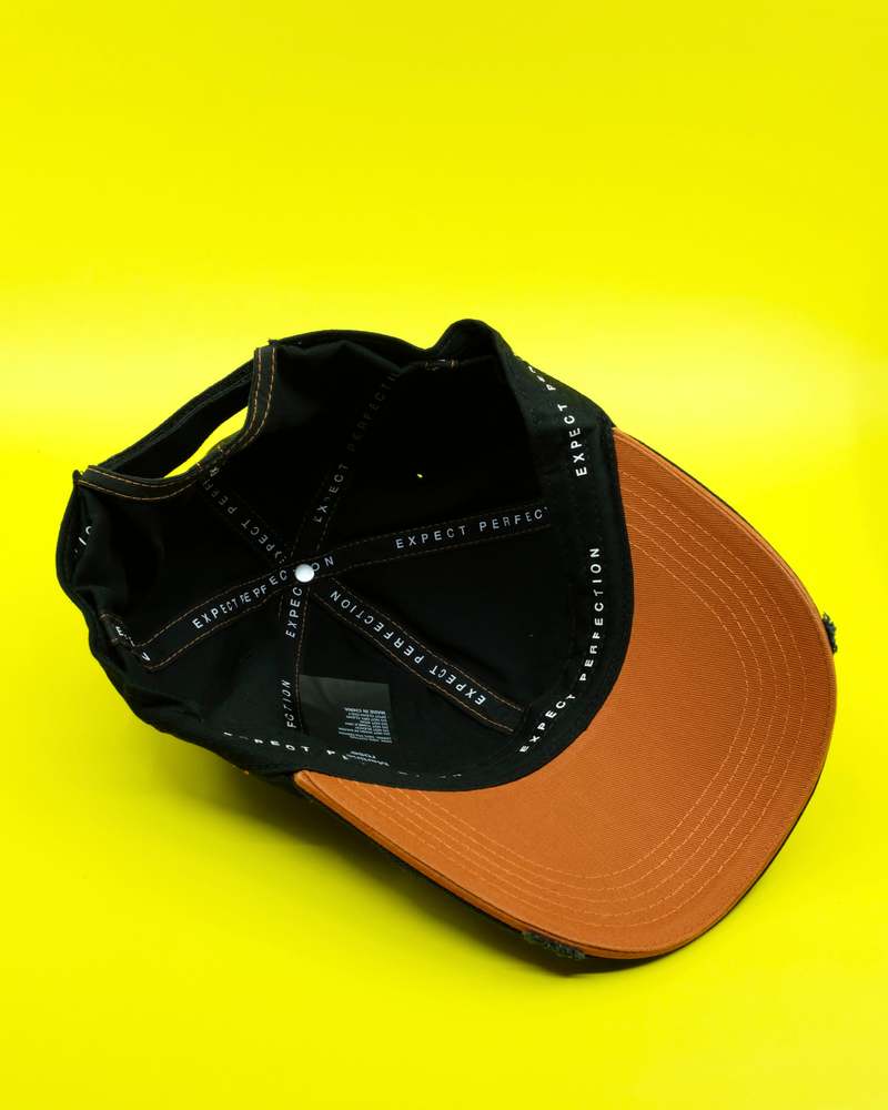 Martine Rose Roll Back Cap - Black/Orange | Garmentory