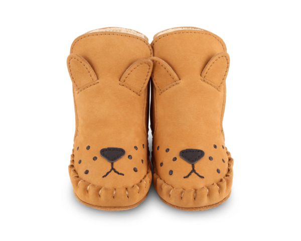 Kids Donsje Kapi Classic Booties - Lion Caramel Nubuck