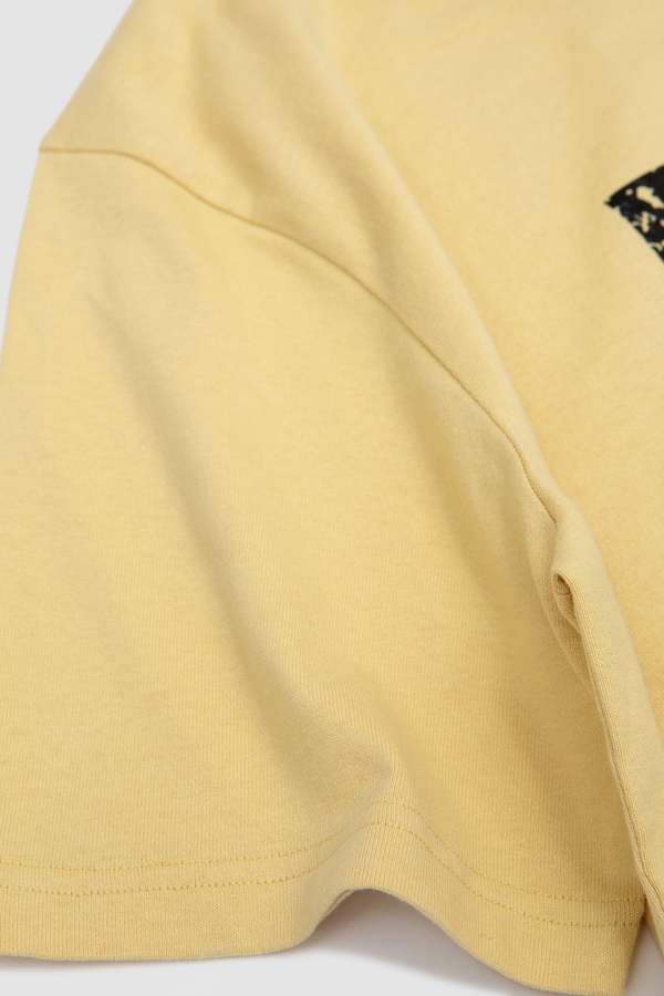新品HUSBANDS MARYON PARK Tシャツ　ハズバンズ Husbands Maryon Park Graphic T-Shirt - Acid Yellow/Off Black
