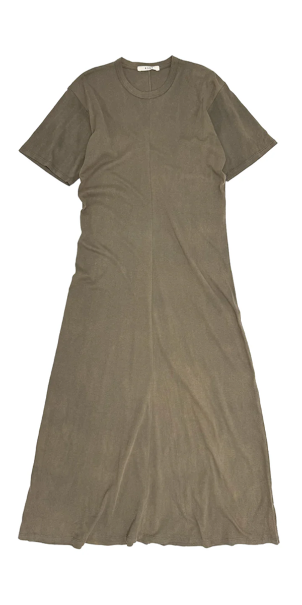 6397 Sunbleached Draped Dress - Army