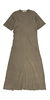 6397 Sunbleached Draped Dress - Army - Thumbnail 1