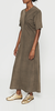 6397 Sunbleached Draped Dress - Army - Thumbnail 3
