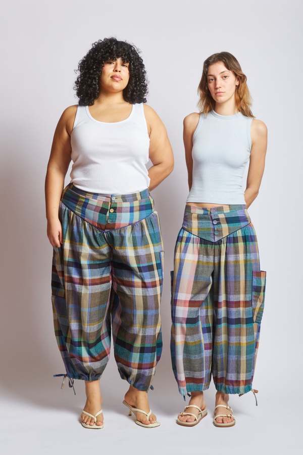 RUJUTA SHETH Vera Pants - Mist Chex