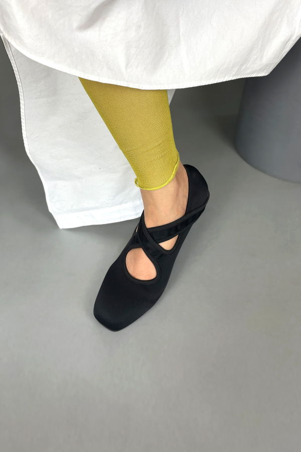 HOPP X Stretch Ballet Flat - Black