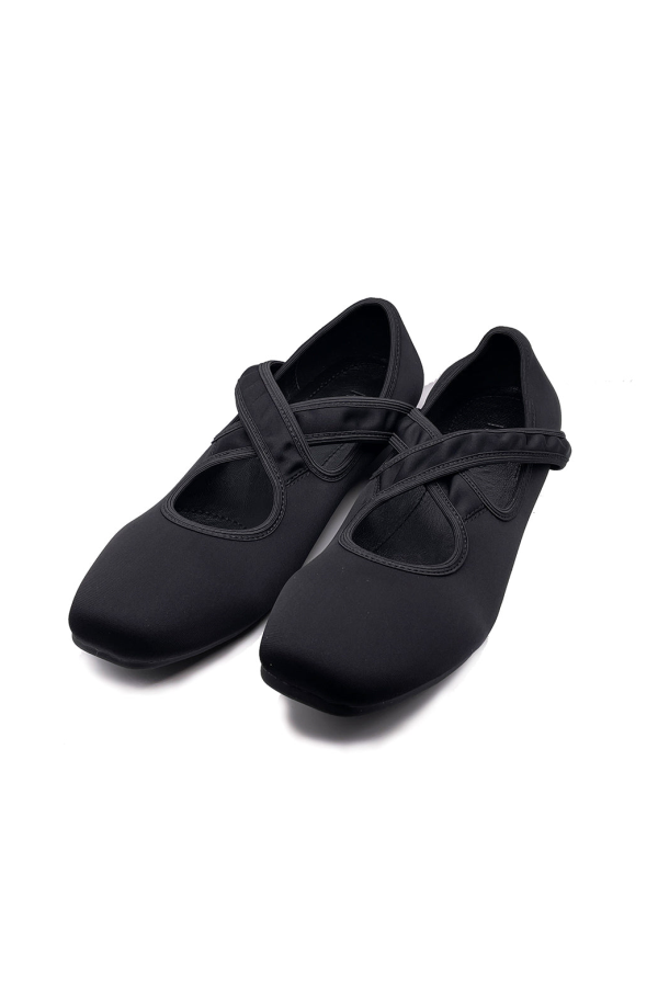HOPP X Stretch Ballet Flat - Black