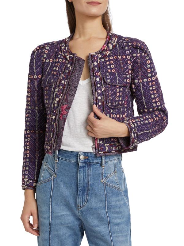 Isabel Marant toile Christy Jacket - Purple