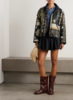 Isabel Marant Étoile Granger Coat - Black/Ochre - Thumbnail 2