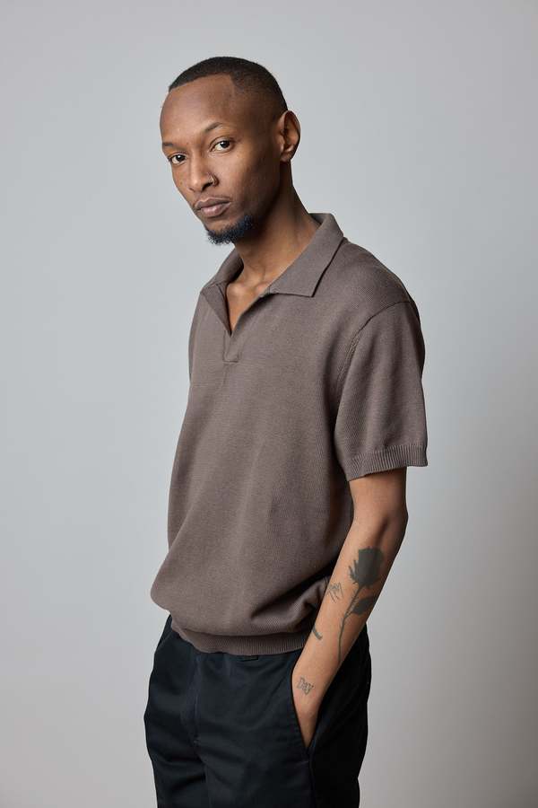 3Sixteen Knit Polo - Earth | Garmentory