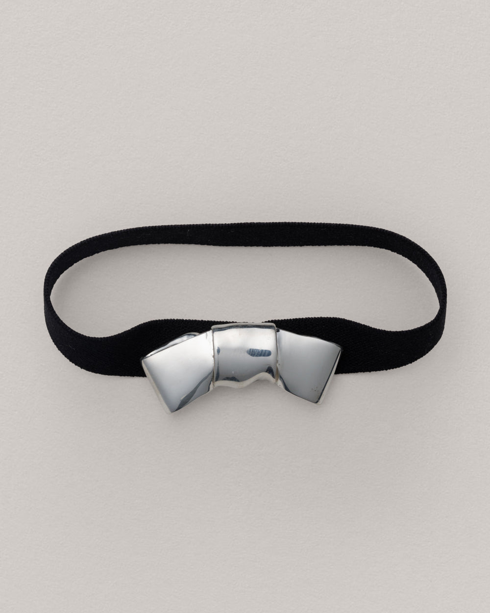 Annika Inez Small Cravat Hair Tie - Silver/Gold | Garmentory