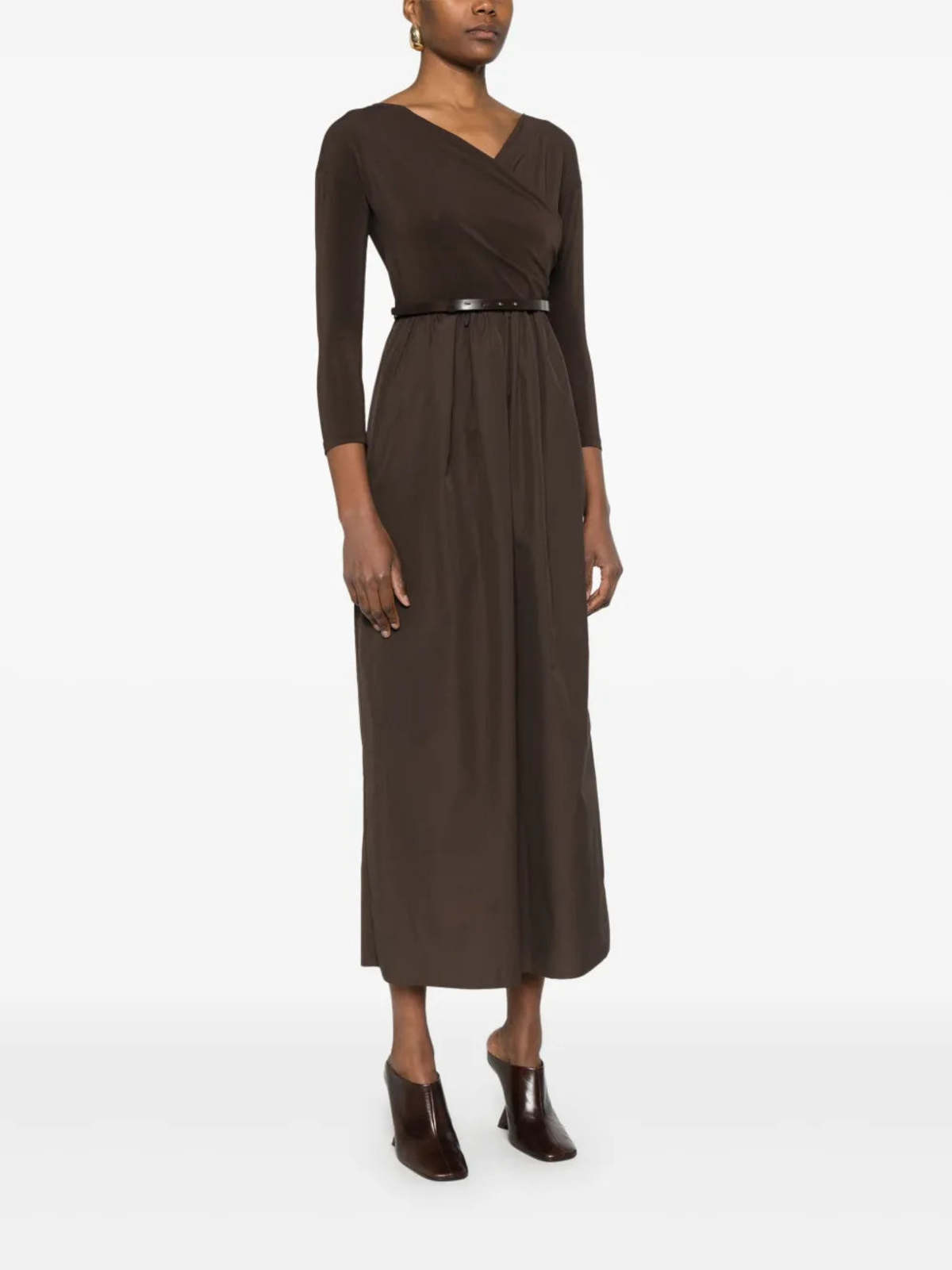ワンピース Max Mara Kaiser Long Dress Kaiser belted maxi dress in brown - Max Mara | Mytheresa