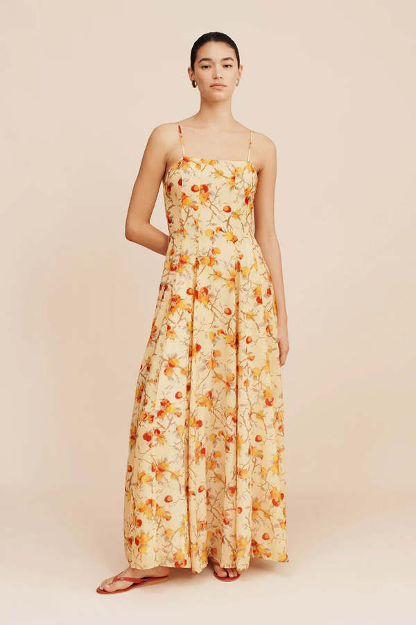 Posse Paloma Maxi Dress - Citrus Floral | Garmentory