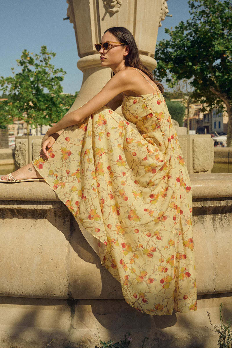 Posse Paloma Maxi Dress - Citrus Floral Posse Paloma Maxi Dress - Citrus Floral