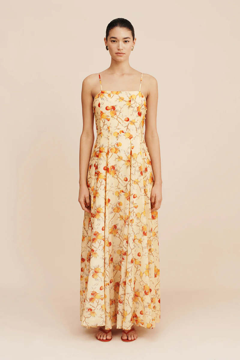 Posse Paloma Maxi Dress - Citrus Floral Posse Paloma Maxi Dress - Citrus Floral