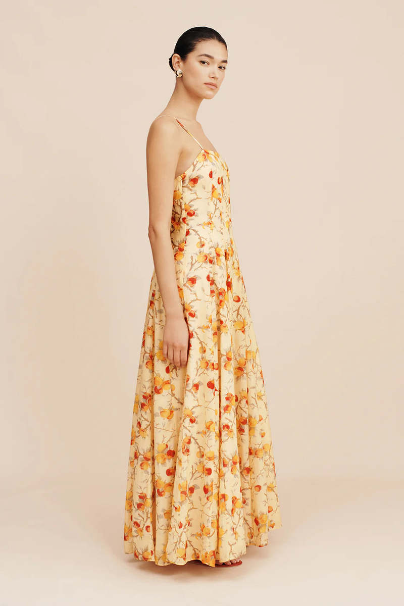 Posse Paloma Maxi Dress - Citrus Floral Posse Paloma Maxi Dress - Citrus Floral