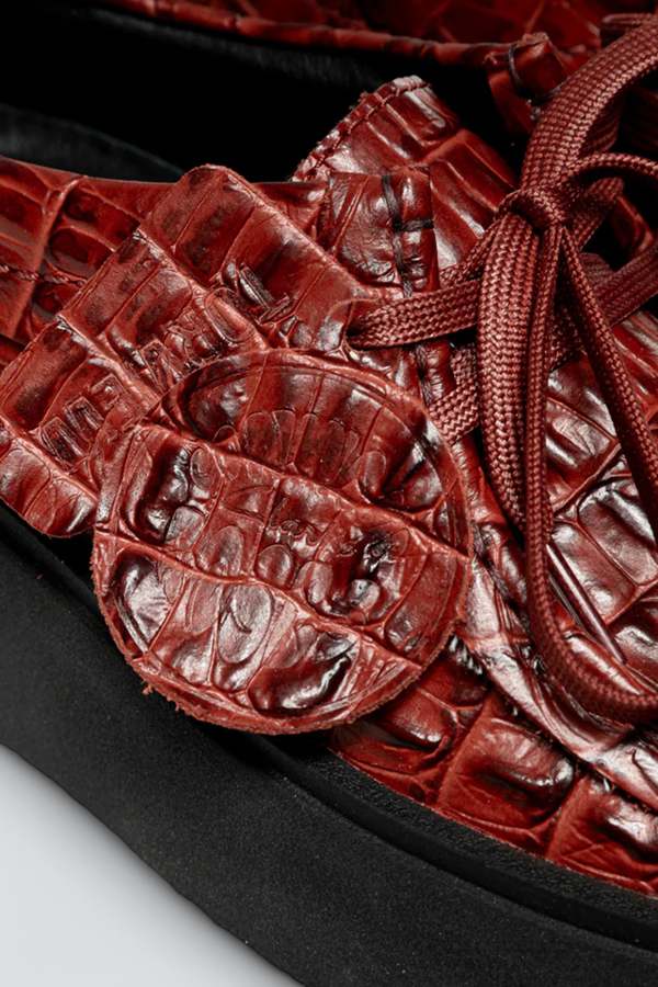 Clarks x Martine Rose Torview Shoe - Burgundy | Garmentory