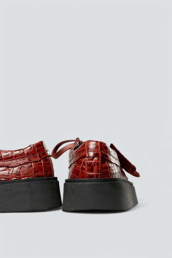 Clarks x Martine Rose Torview Shoe - Burgundy | Garmentory