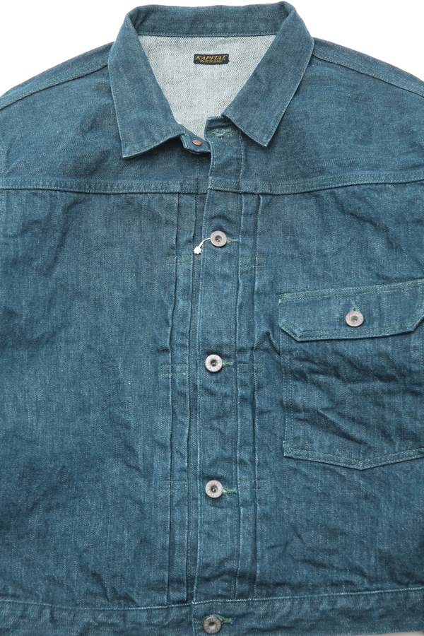 希少◆KAPITAL◆no.4草木染め◆DENIM 1STJACKET◆Gジャン Kapital - No.4 Plant Dyed Denim 1st Jacket – Totem Brand Co.