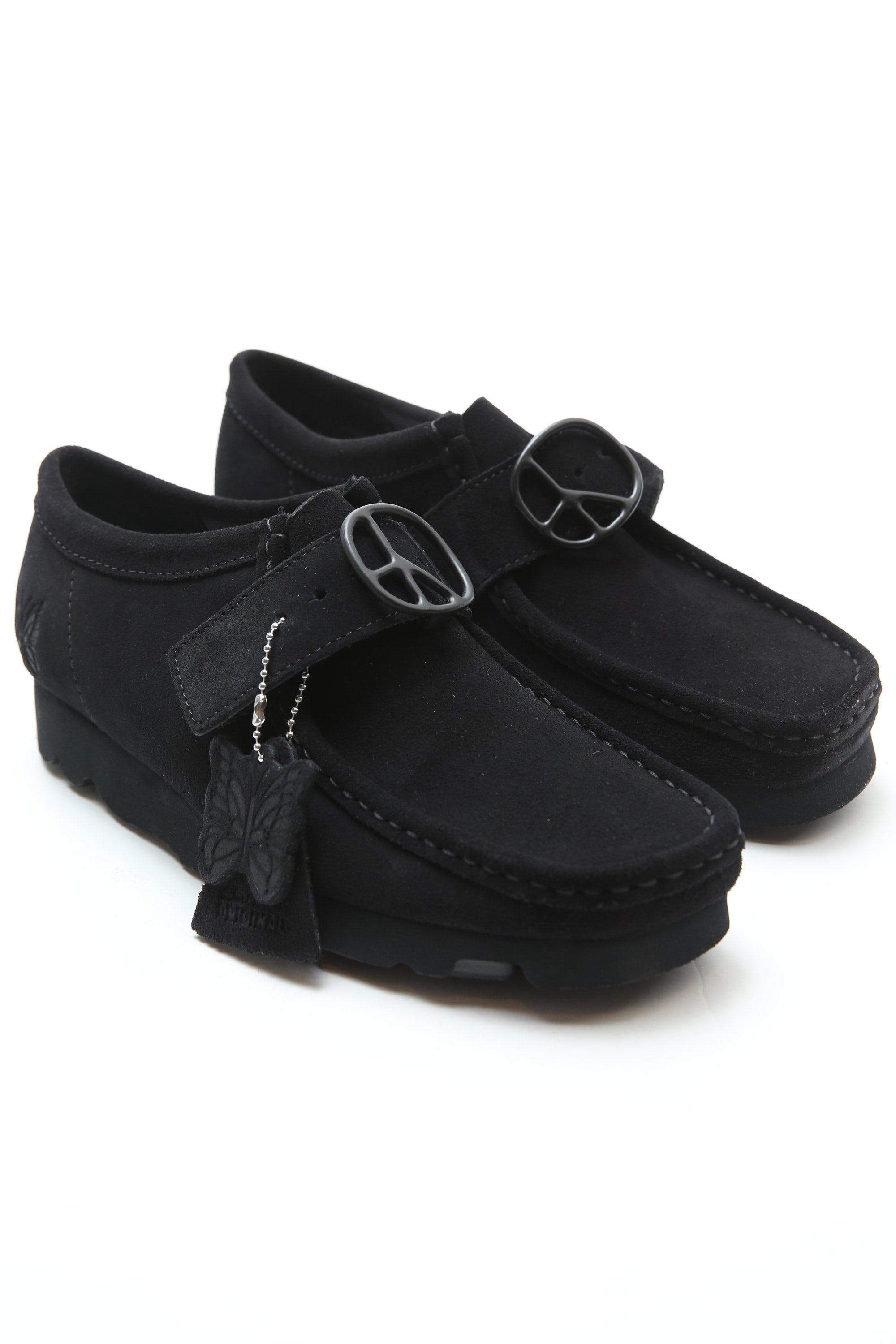 Needles x Clarks Walla Strap Lo - Black Suede | Garmentory